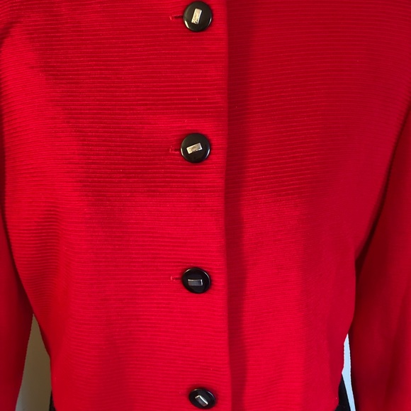 Vtg E.D. Michaels Melanie Drucker Velour Jumpsuit Cropped Jacket Women’s S/M - Picture 4 of 13